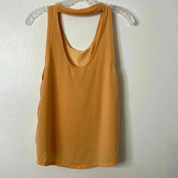 Nike Dri-Fit Orange Cutout Back Tank - Picture 5 of 6